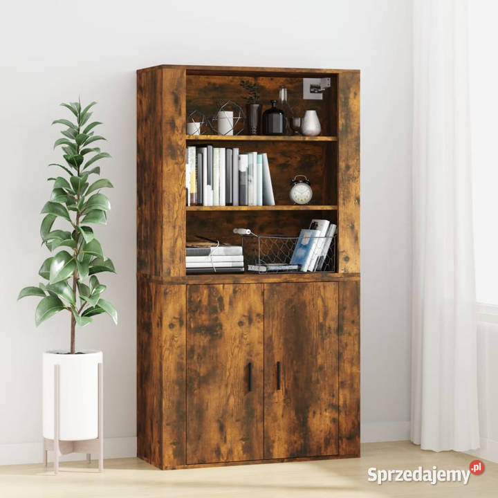 Szafka ścienna przydymiony dąb 80x33x80 WM816597 Warszawa