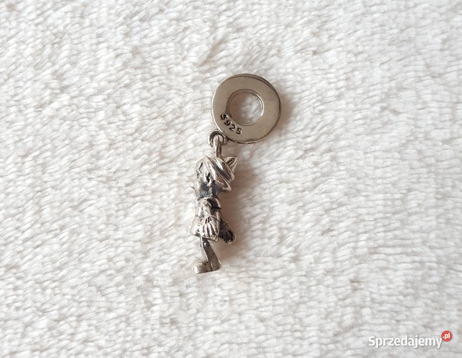 Srebrna zawieszka charms bead bransoletka