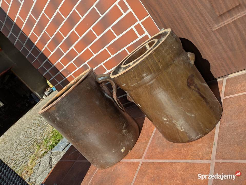 Duży garnek gliniany do kiszenia bonclok bunclok śląskie Goczałkowice-Zdrój