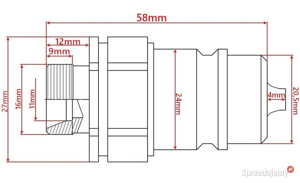 ZESTAW Tablica 4x KPL Szybkozłączy EURO M16 Solec Kujawski