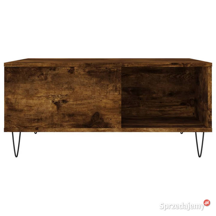 Stolik kawowy przydymiony dąb 80x80x365 WM830785 mazowieckie sprzedam