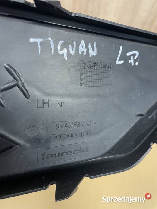 Volkswagen Tiguan 5NA zaślepka zderzaka przód Kozubszczyzna