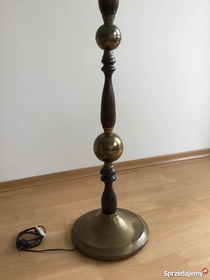 Lampa stojąca z abażurem łódzkie Łódź sprzedam