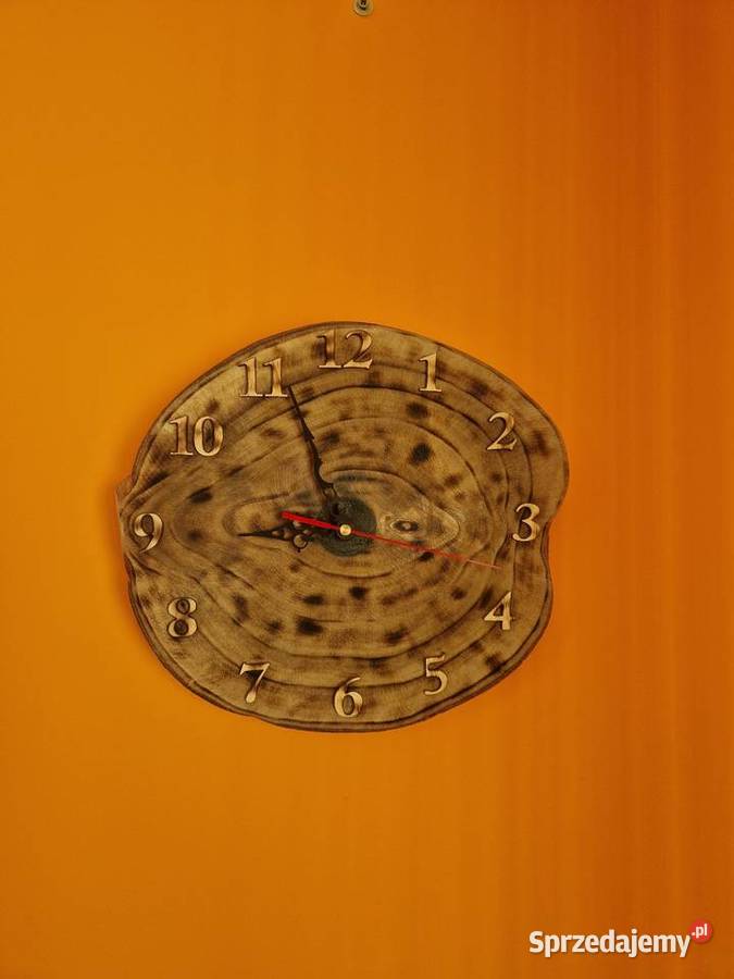 Zegar ścienny ręcznie wykonany