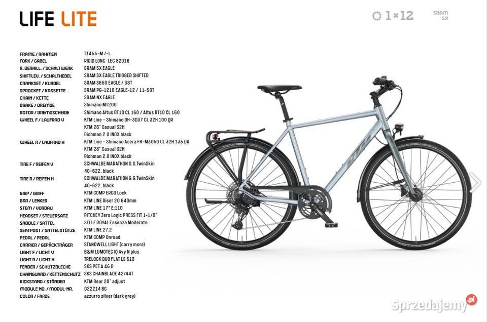 KTM LIFE Lite rama L 56 Olsztyn sprzedam