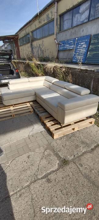 Narożnik beżowy z funkcją spania 275x204 lubuskie Gorzów Wielkopolski sprzedam