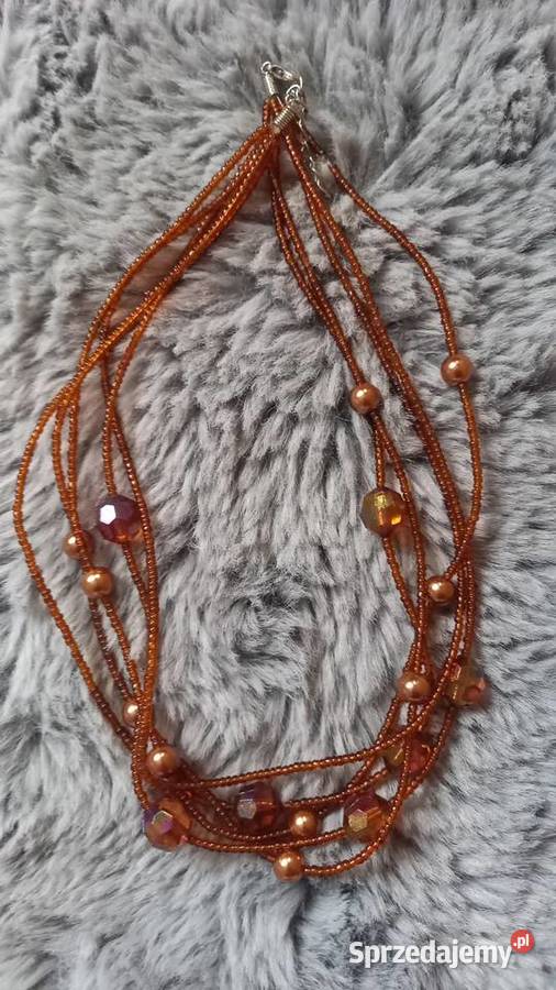 Korale naszyjniki prl vintage Tychy