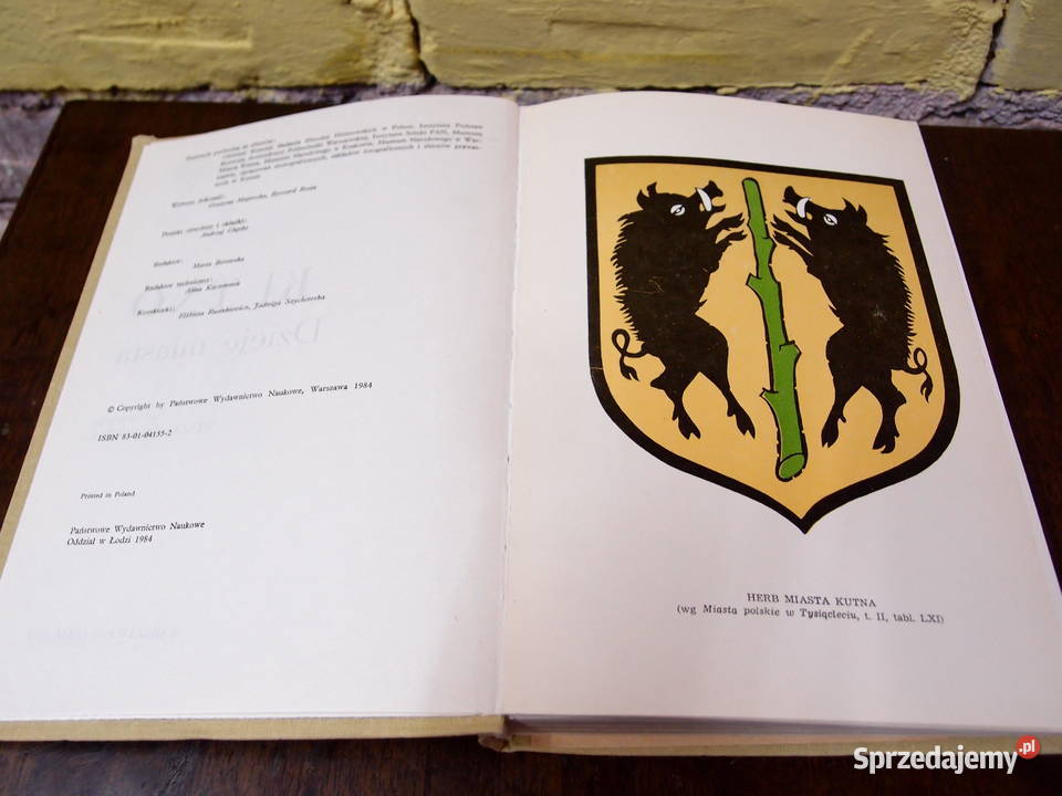 Kutno Dzieje Miasta WarszawaŁódź 1984 PWN sprzedam