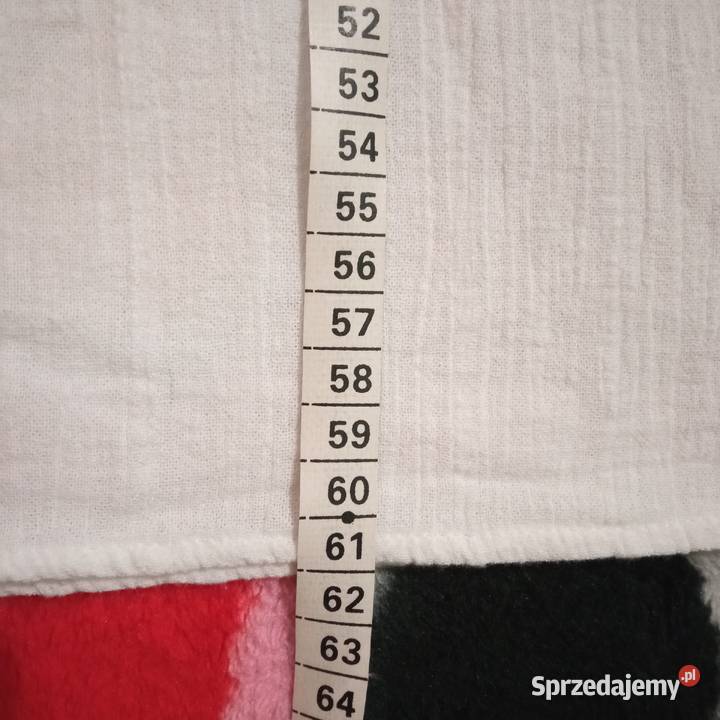 Biała bluzka z krótkim rękawem r 3840 Bluzki i koszule