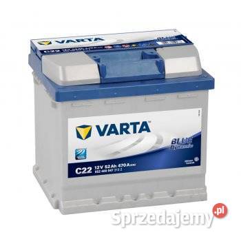 Akumulator 52Ah 470A P Varta Blue C22 Darmowa Płock