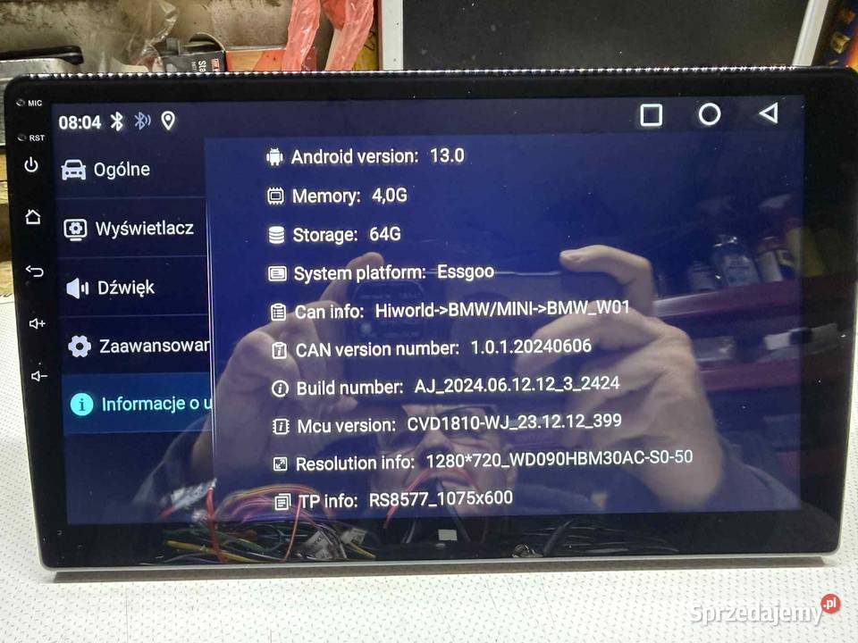 Radio android nawigacja BMW E46 Drążdżewo Nowe