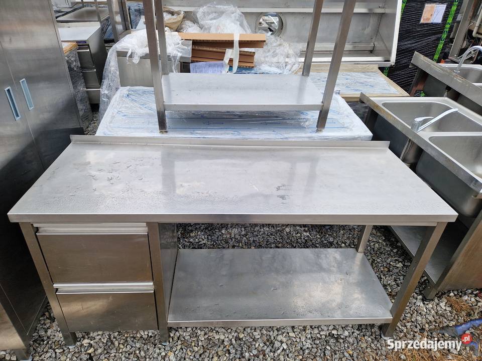 Stół Gastronomiczny Z Półką 2 Szufladami 1706085 wielkopolskie Ostrów Wielkopolski