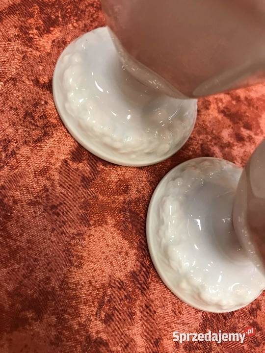 Kieliszki do jajek Rosenthal Maria Biala 4 Porcelana i szkło świętokrzyskie Kielce