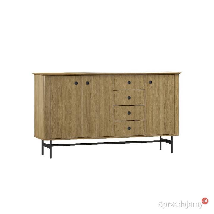 Duża komoda SMART kolor dąb naturalnyczarny Radomsko