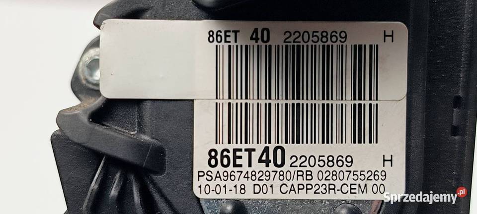 PEDAŁ TOYOTA PROACE II 9674829780 Lipno