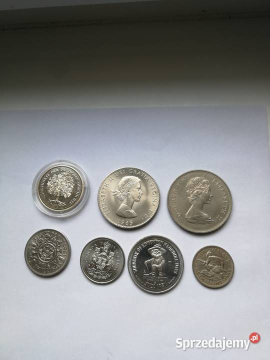 Anglia zestaw monet okolicznościowych Poznań sprzedam