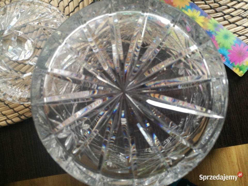 Duża bomboniera pojemnik kryształ prl Choszczno
