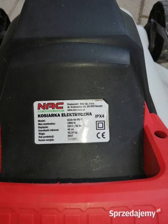 Kosiarka elektryczna NAC używana sprzedam
