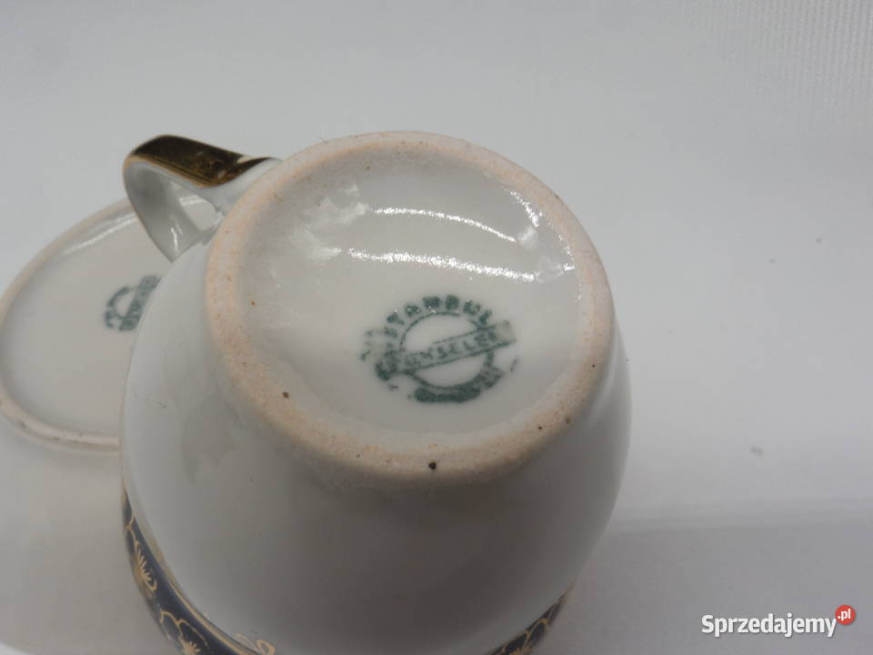 Piękna filiżanka do mokki espresso Istanbul Porcelana i szkło