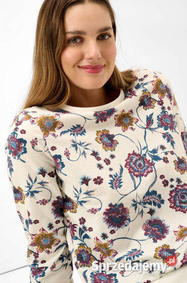 Nowa kremowa bluza w kolorowe kwiaty Orsay SM Warszawa