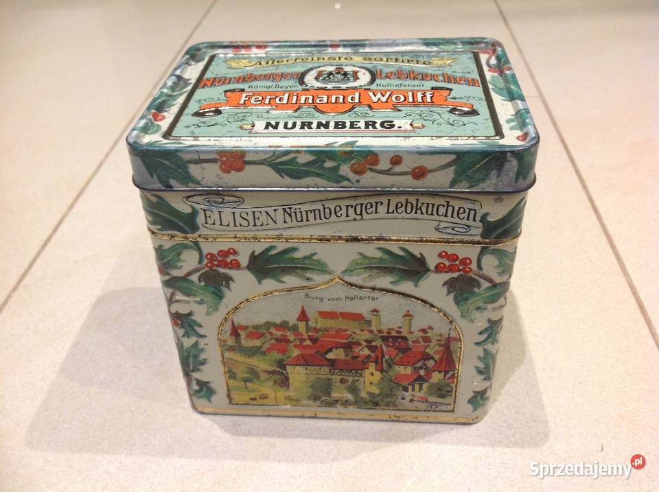 Stara Puszka Metalowa Herbatnikach Ferdinand Pozostałe Nowa Sól