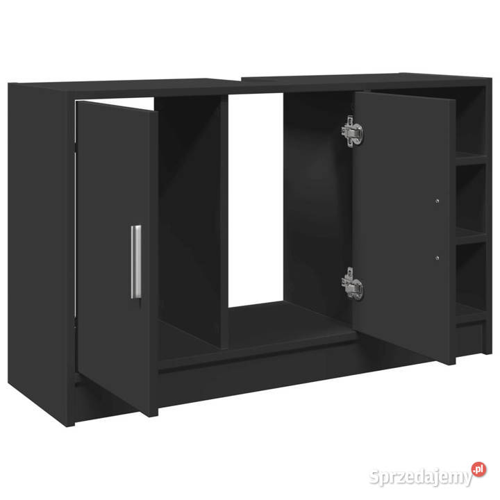 Szafka pod umywalkę czarna 90x29x55 WM848123 Pozostałe