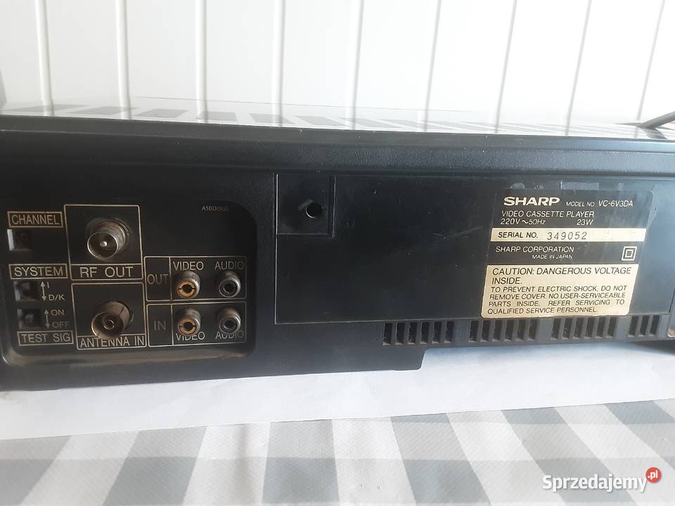 VIDEO ODTWARZACZ VHS Z NAGRYWANIEM SHARP Szczecinek
