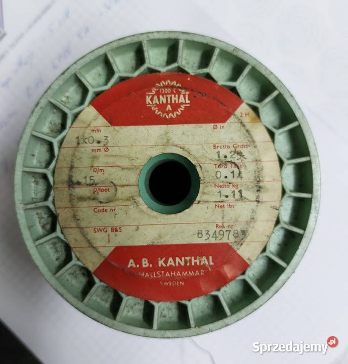 Taśma oporowa drut KANTHAL A 1x03 mm Pozostałe Kartuzy