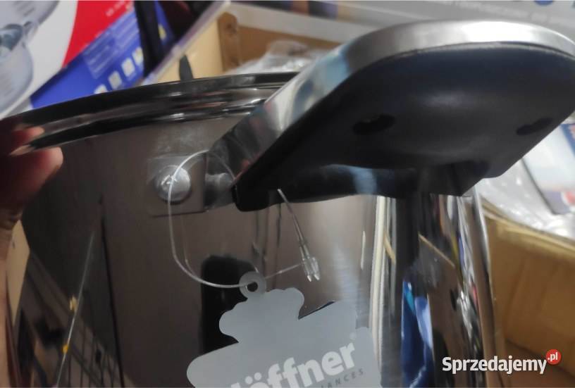 Komplet garnków Hoffner 16el garnki stalowe z