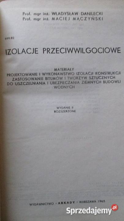 Izolacje przeciwwilgociowe izolacje wolgoć architektura, budownictwo Łódź sprzedam