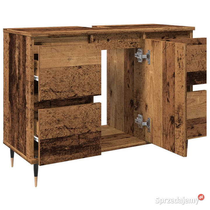Szafka łazienkowa stare drewno 80x33x60 WM857232 Warszawa