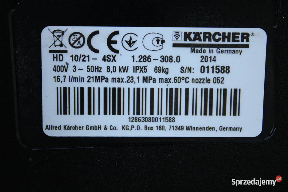 Myjka Karcher HD 10214SX Zwijacz węża Gwarancja Radom