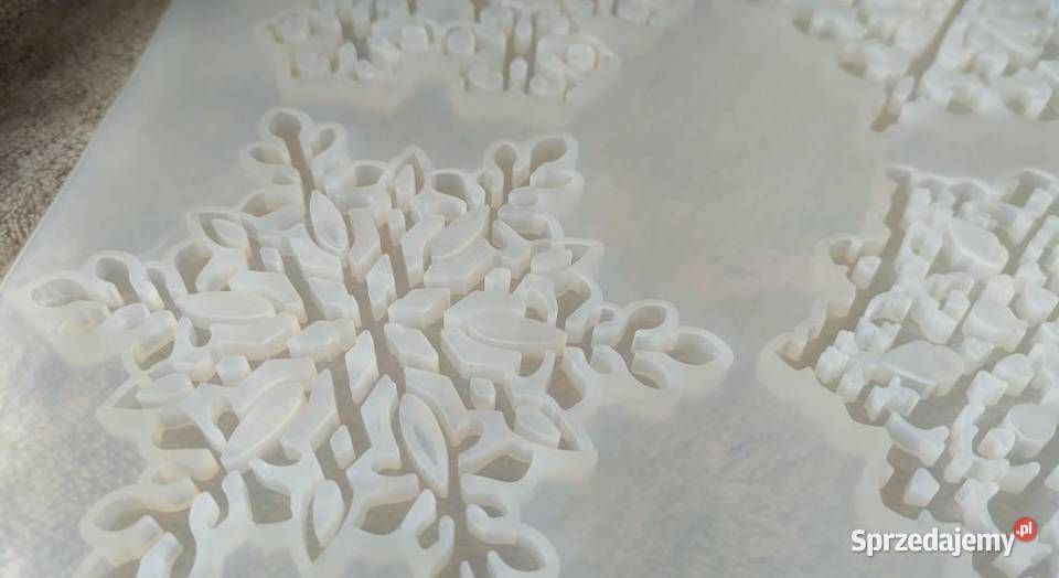Duża forma silikonowa śnieżynki gwiazdki śnieg śląskie Tarnowskie Góry