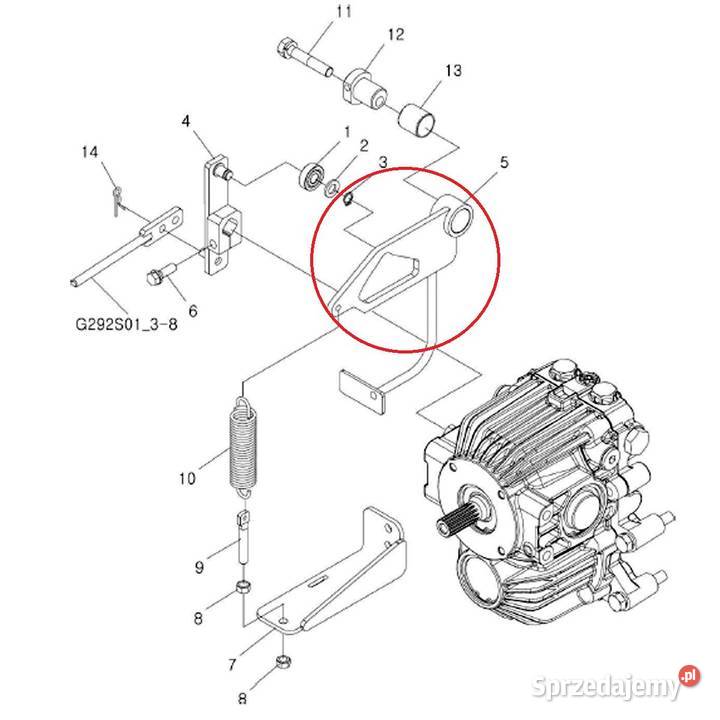 Dźwignia HST LS XJ25 TRG292 40195535 podkarpackie