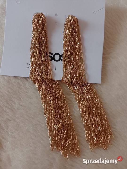 ASOS Wytworne długie kolczyki wieczorowe z Dodatki małopolskie Kraków