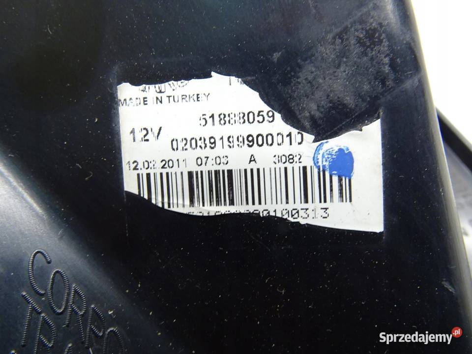 LAMPA PRAWA PRAWY TYŁ TYLNA FIAT PUNTO EVO