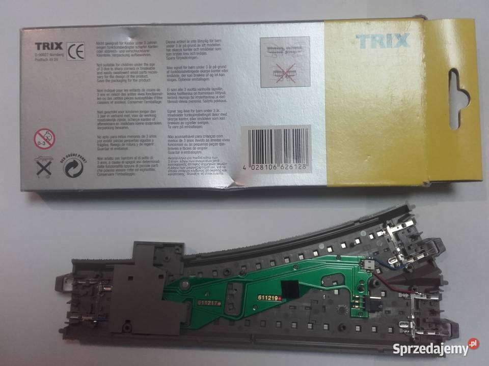 Zwrotnica Trix 62612 CGleis Prawa R2243 w skali Będzin sprzedam