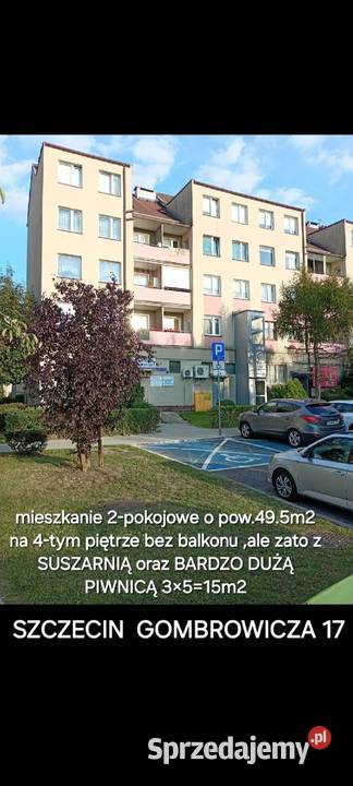 Mieszkanie 2pokojowe 50m2 SZCZECIN Majowe Sprzedaż sprzedam
