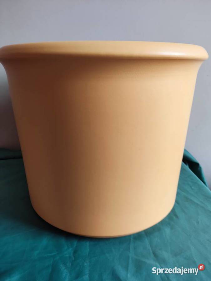 Donica doniczka ceramiczna pomarańczową fi 37 Głuchołazy