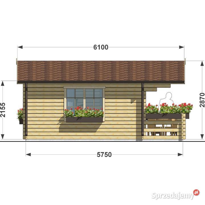 Domek letniskowy Horton 645 z tarasem Dziekanów Polski