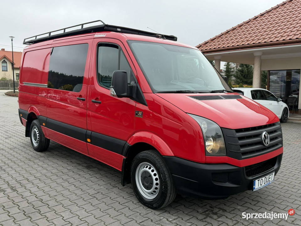 Volkswagen Crafter Brygadówka Doka 6 osób L2H1 Widełki