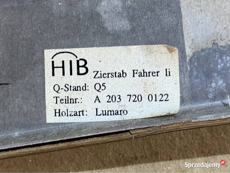 Dekor drewno drzwi lewe przód mercedes c w203