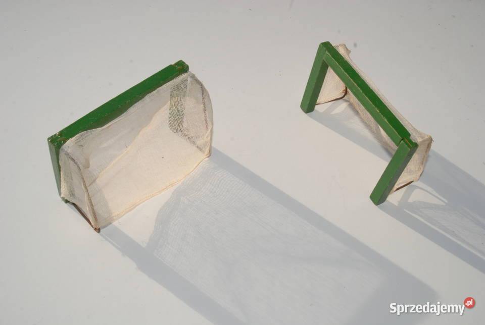 Stara zabawka bramki piłkarskie do gry makiety Cieszyn