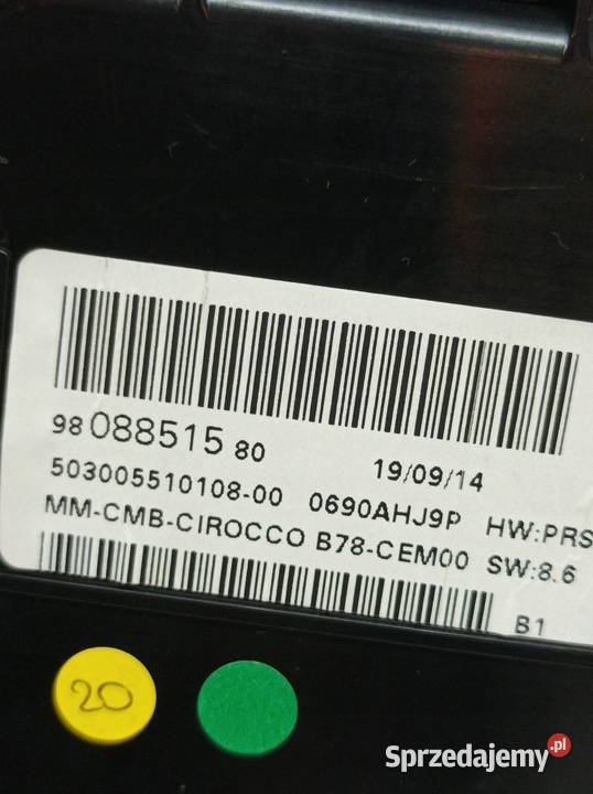 LICZNIK 9808851580 20 D 149 Citroen C4 Grand