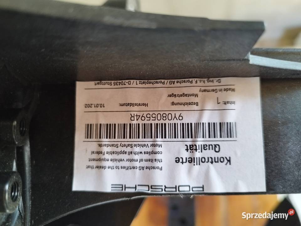 PAS PRZÓD PRZEDNI WZMOCNIENIE CZOŁOWE PORSCHE Wożuczyn