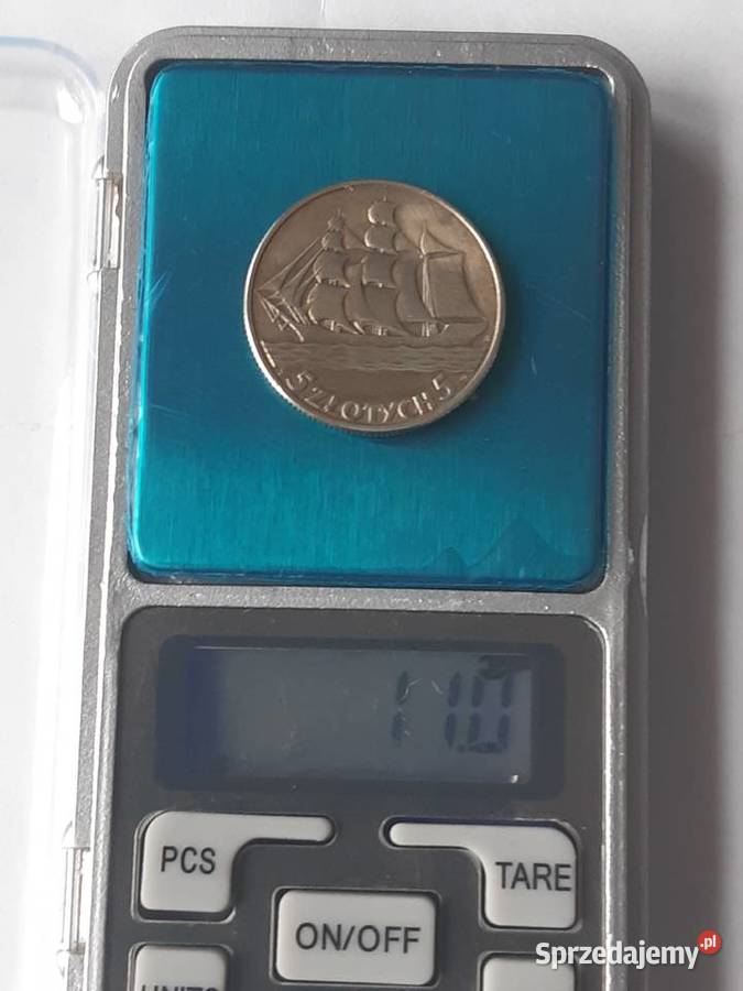 5 złotych 1936 Żaglowiec II RP kujawsko-pomorskie Potulice