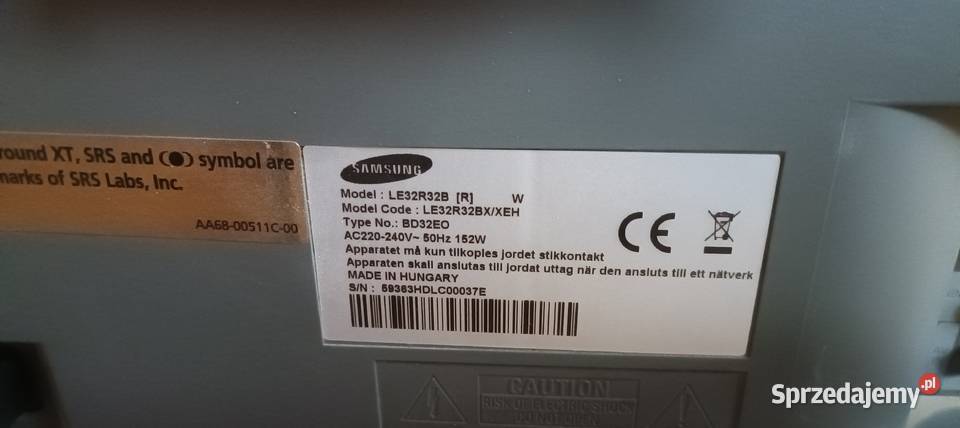 Ładny Telewizor Samsung LE32R32B
