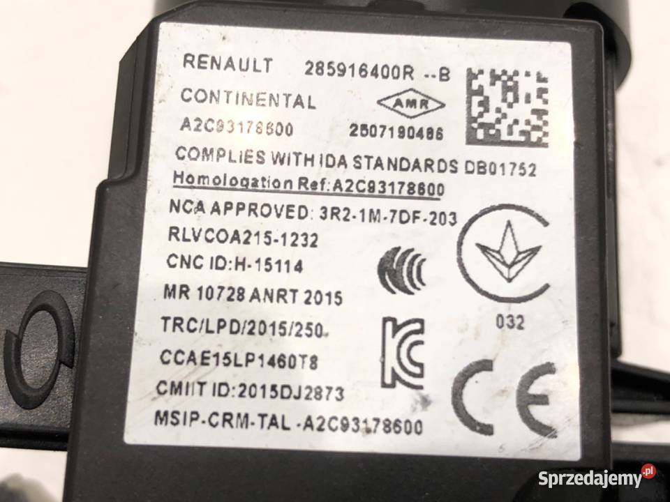 STACYJKA RENAULT CLIO V 285916400R 10 101 osobowe podkarpackie sprzedam