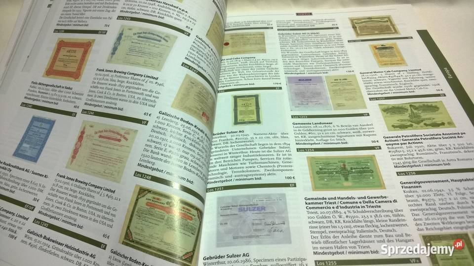 katalog aukcyjny papierów wartościowych 57 Numizmatyka mazowieckie Warszawa sprzedam