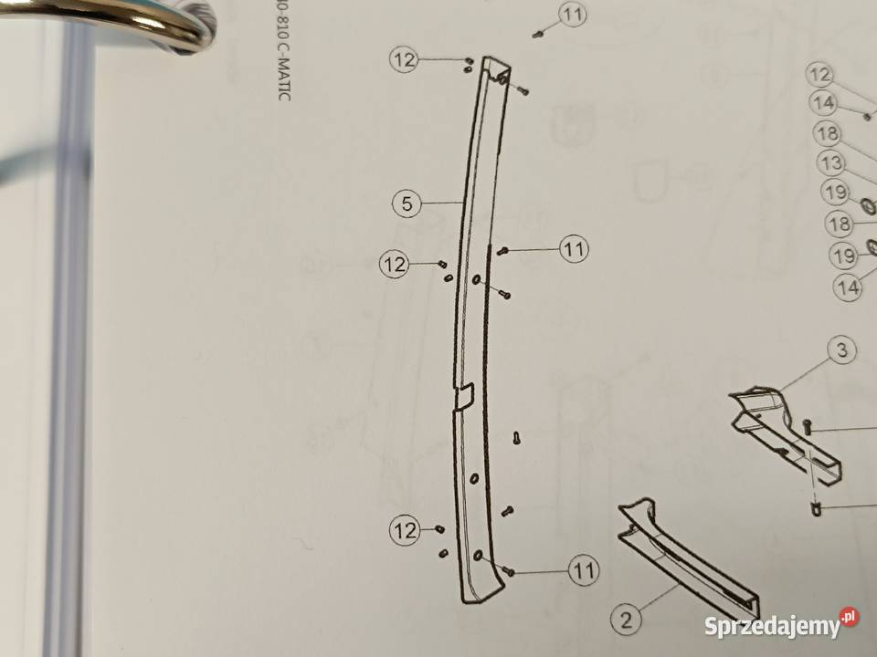 CLAAS AXION 840 CMATIC A31 2013r LISTWA NAKŁADKA Stalewo